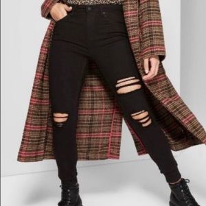 Wild fable ripped black skinny jeans